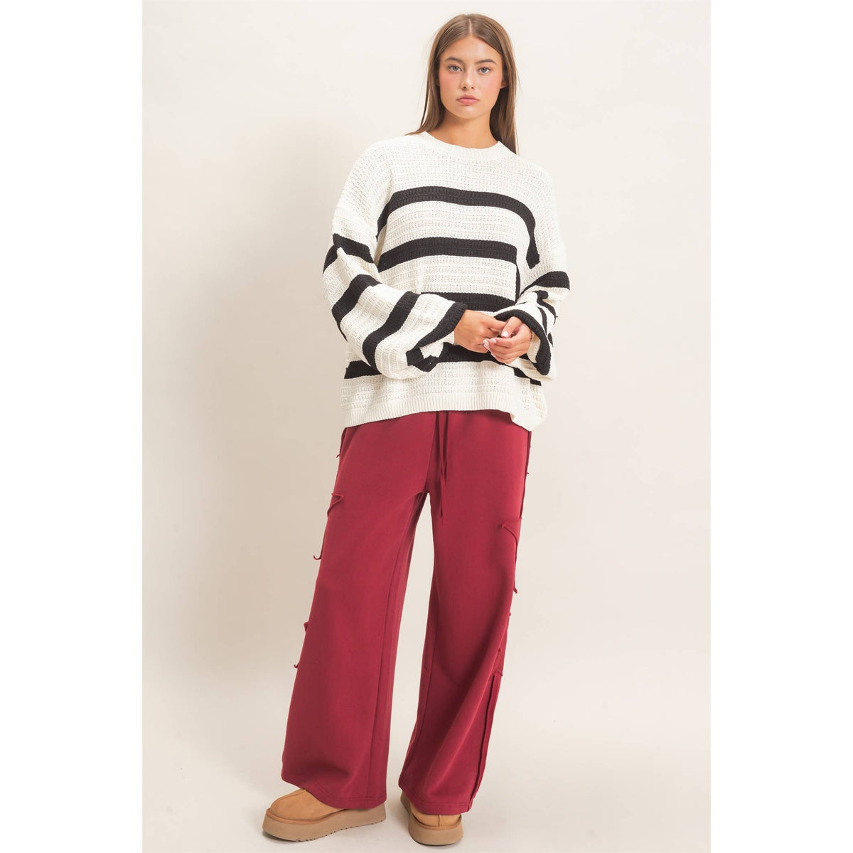 Lilly French Terry Star Patch Sweatpants