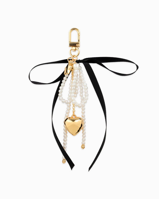 Trinn Pearl Bow Bag Charm
