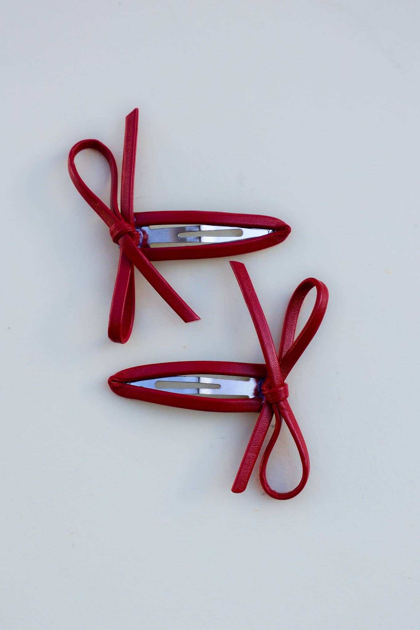 Leather Bow Snap Clip | KAXI