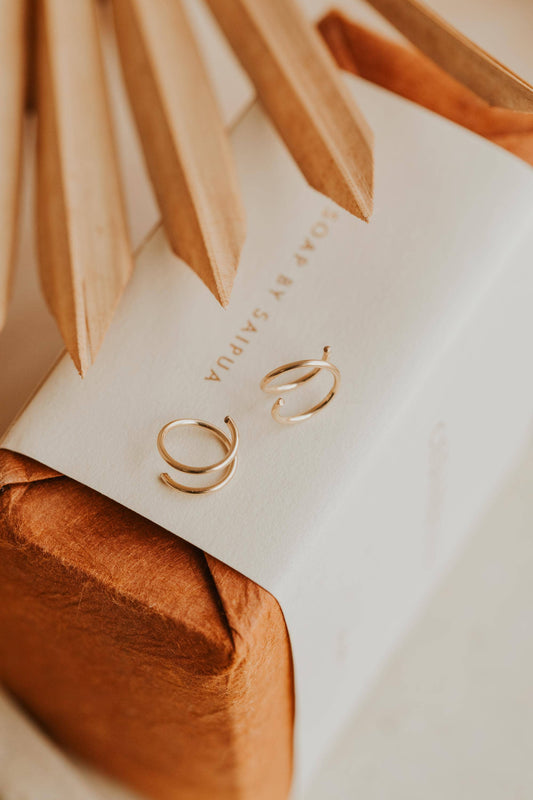 Tiny Twist Earrings | Waterproof Jewelry