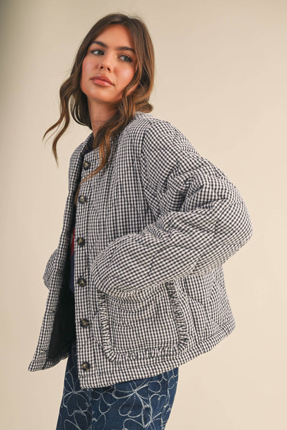 Lola Gingham Quilt Jacket
