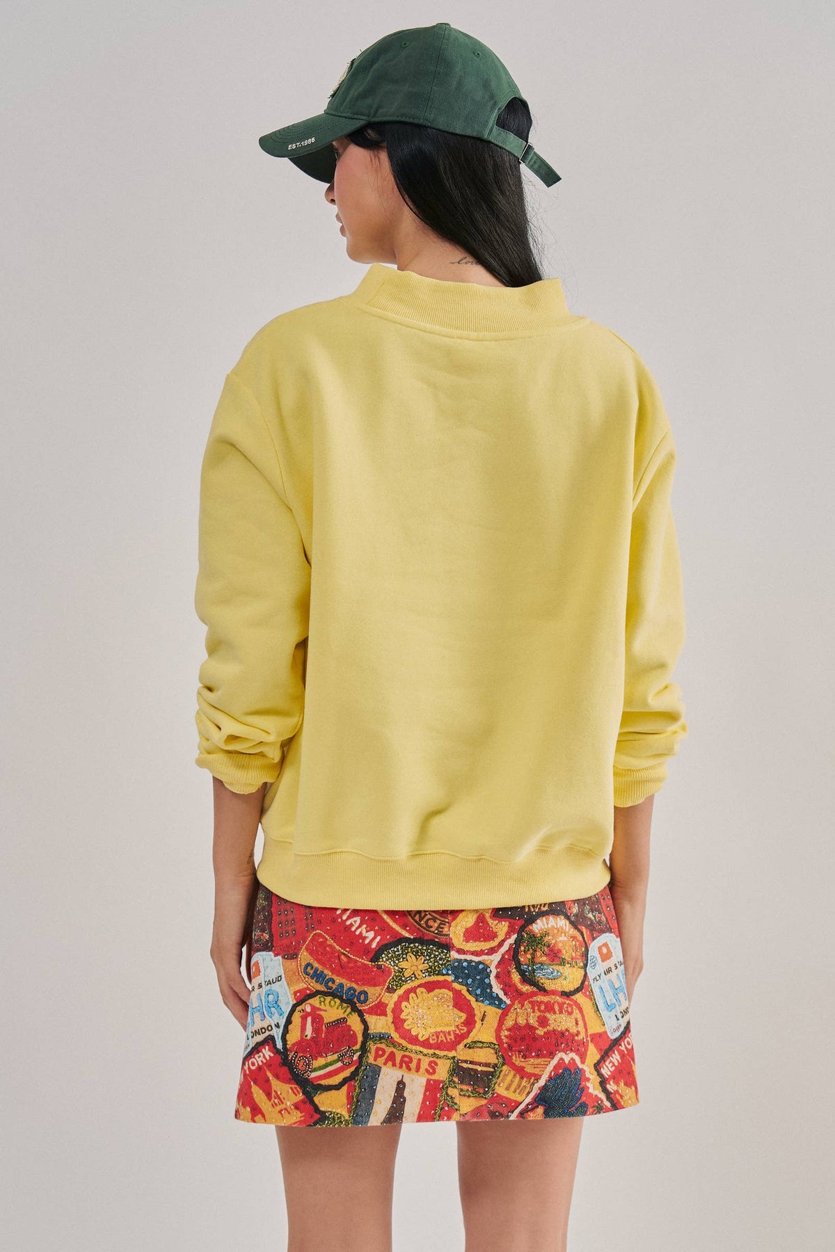 Easy Tiger Graphic Mock Neck Sweatshirt