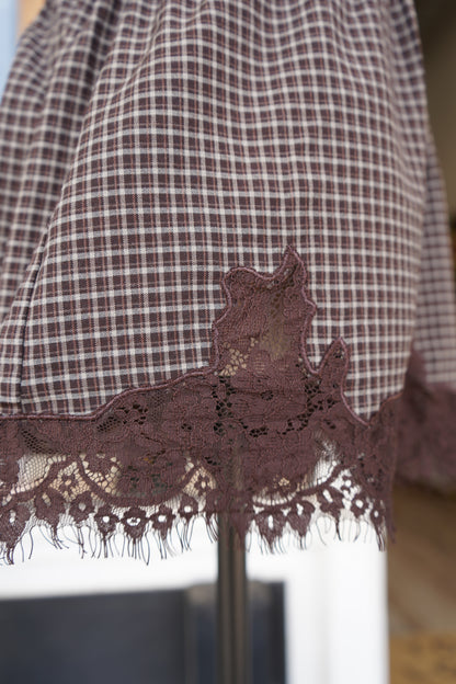 Eloise Plaid Lace Shorts
