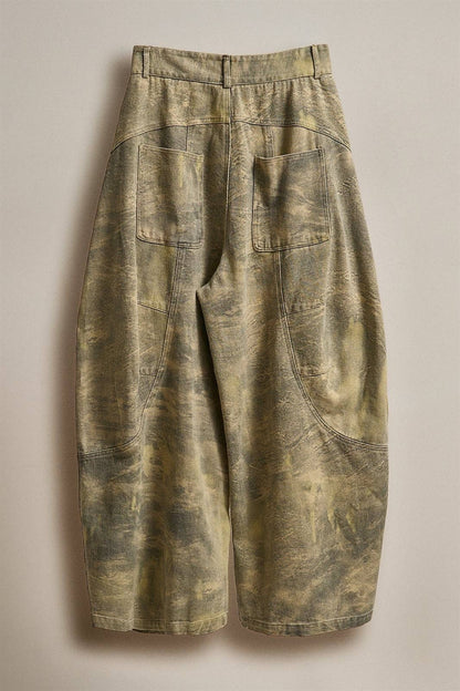 Josie Camo Barrel Jeans