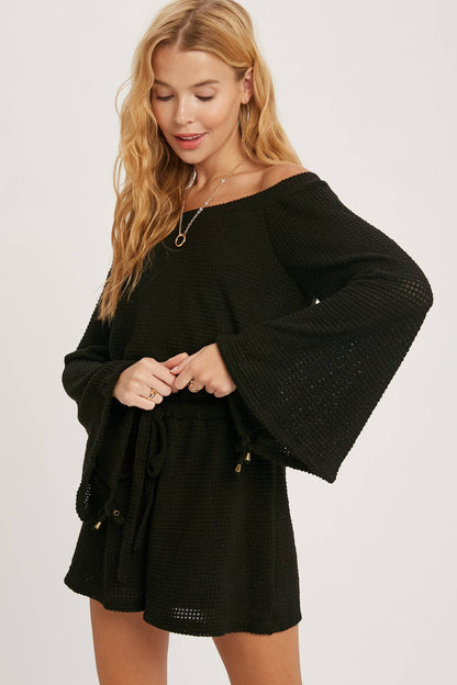 Beachy Waffle Knit Romper