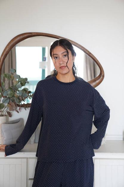 Penny Long Sleeve Polka Dot Top
