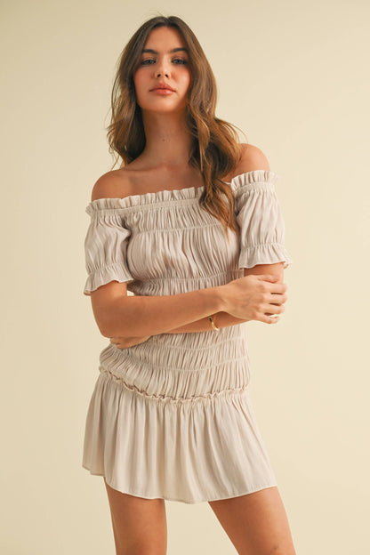 Ida Smocked Mini Dress