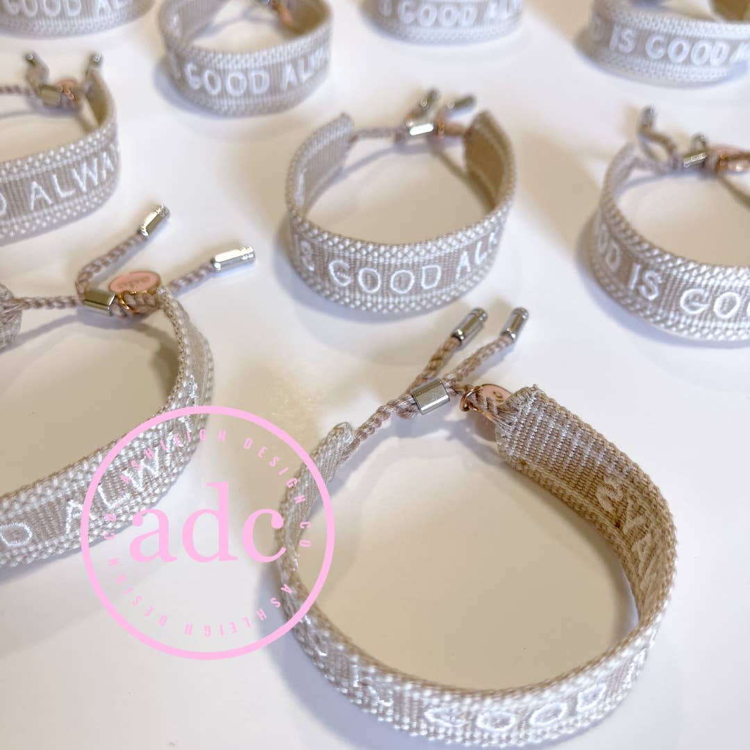 GOD IS GOOD ALWAYS | Canvas Bracelet