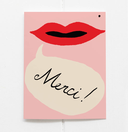 Merci Lips | Thank You Card