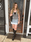 Bri Cuff  Denim Mini Skirt