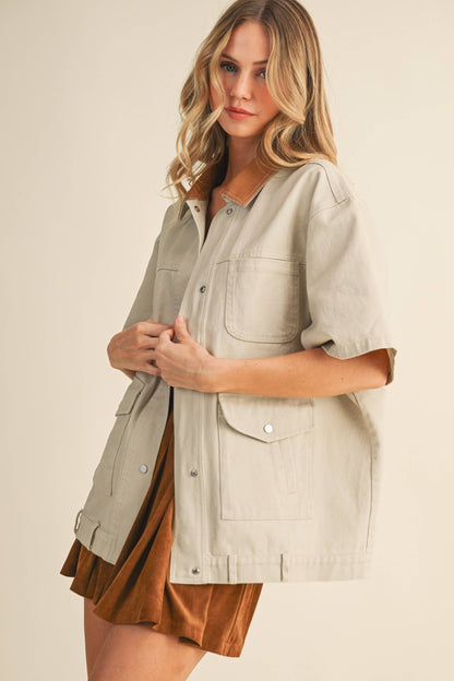 Anna Short Sleeve Chore Jacket