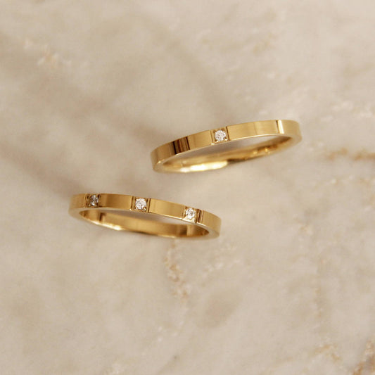 Drea Triple Stone Ring | Waterproof Jewelry
