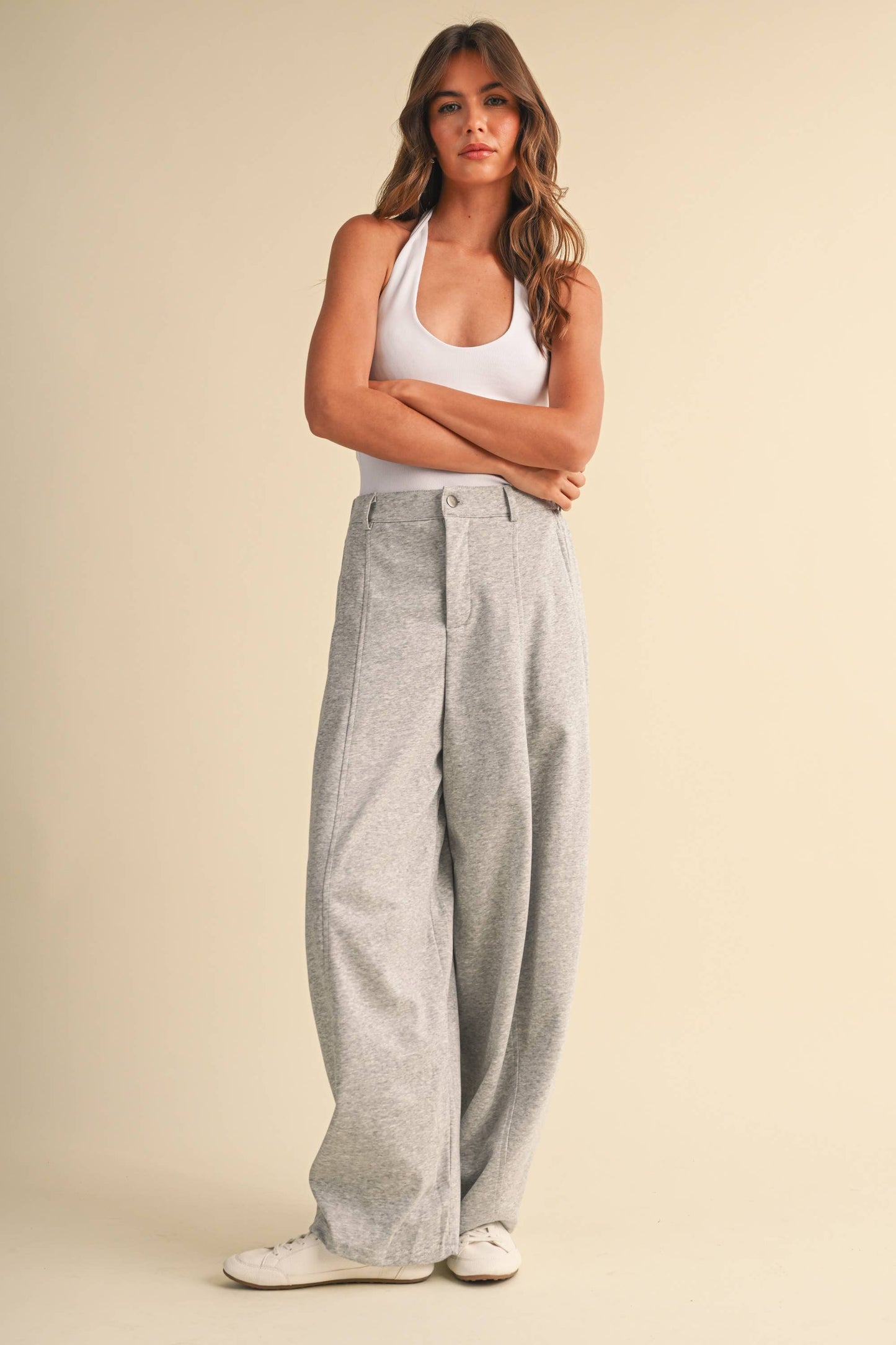 Jenna Sweatpant Barrel Trousers