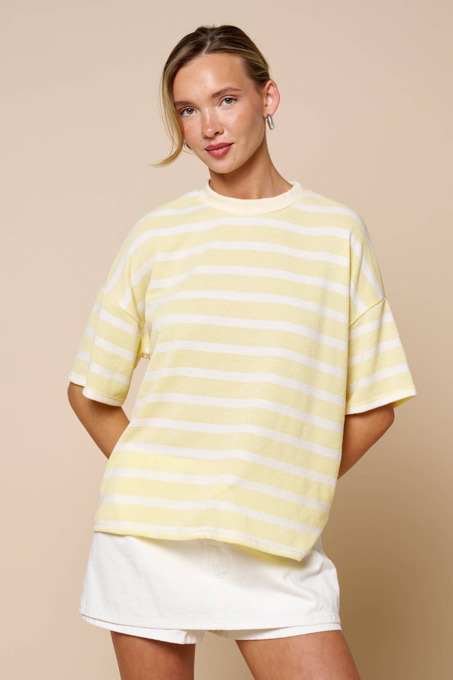 Lemon Striped Top