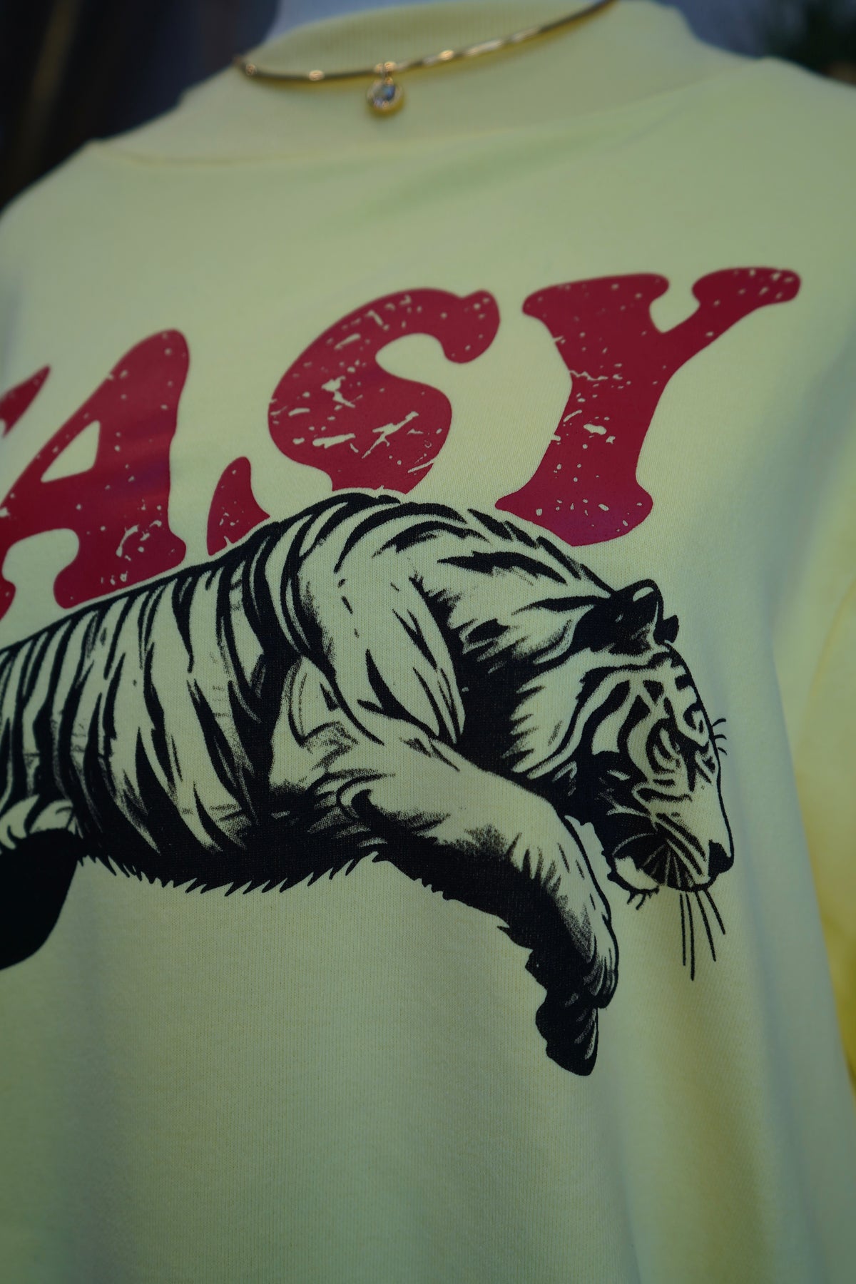 Easy Tiger Graphic Mock Neck Sweatshirt