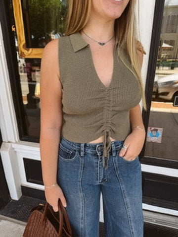 Olivia Knit Collar Tank