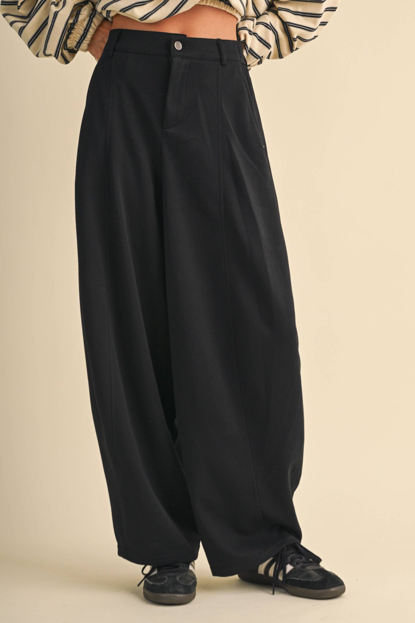 Jenna Sweatpant Barrel Trousers