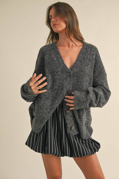 Trina Front Pocket Oversized Cardi