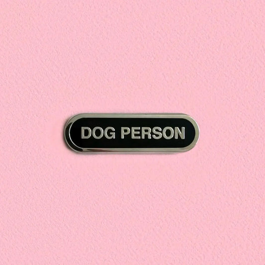 Dog Person Enamel Pin