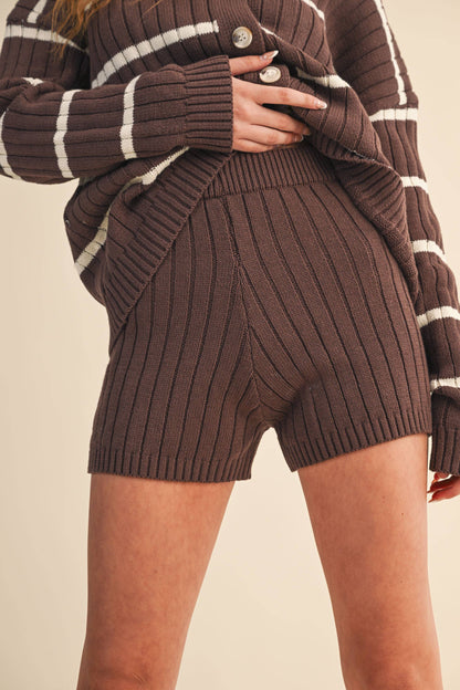 Tess Stripe Sweater and Shorts Set
