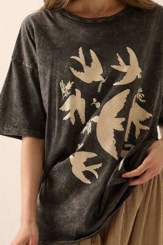 Dove Oversized Graphic Tee