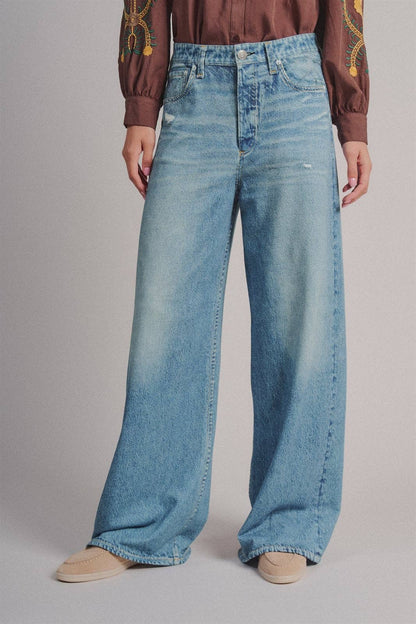 Kallie Faux Denim Sweatpants
