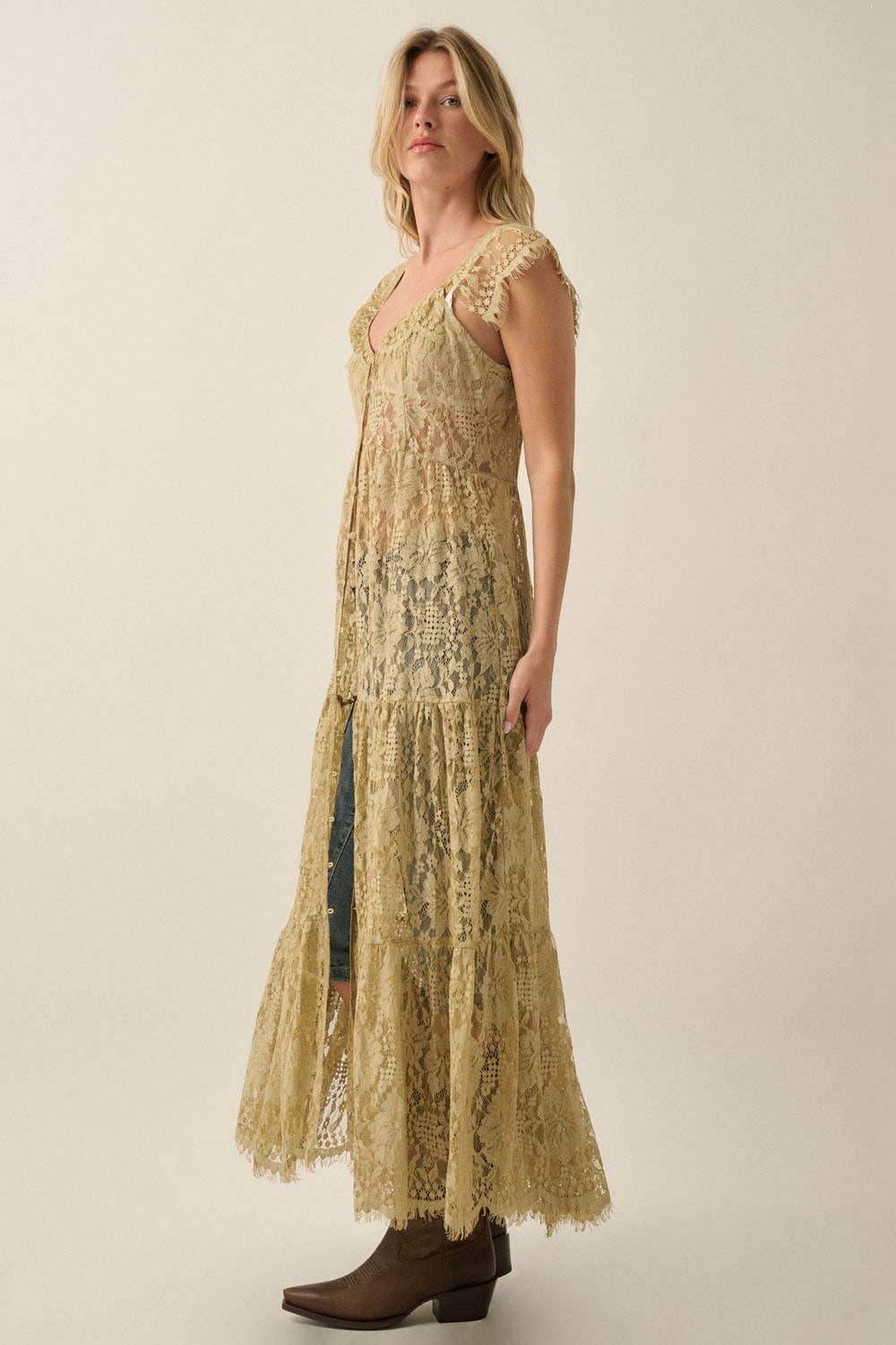 Lillian Lace Maxi Top