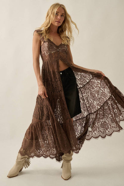 Lillian Lace Maxi Top