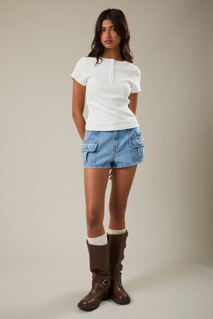 Lila Henley Short Sleeve