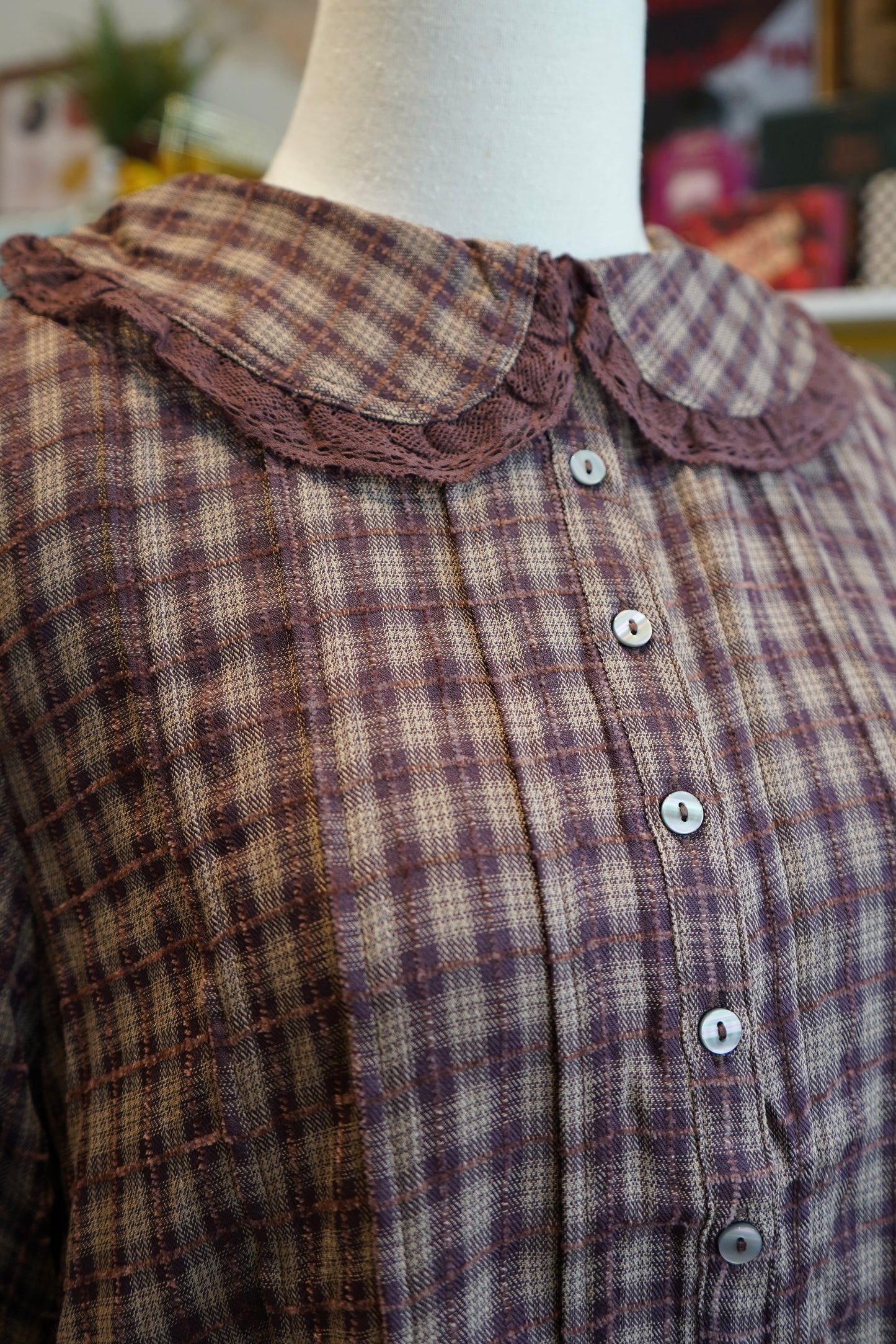 Alexis Plaid Blouse