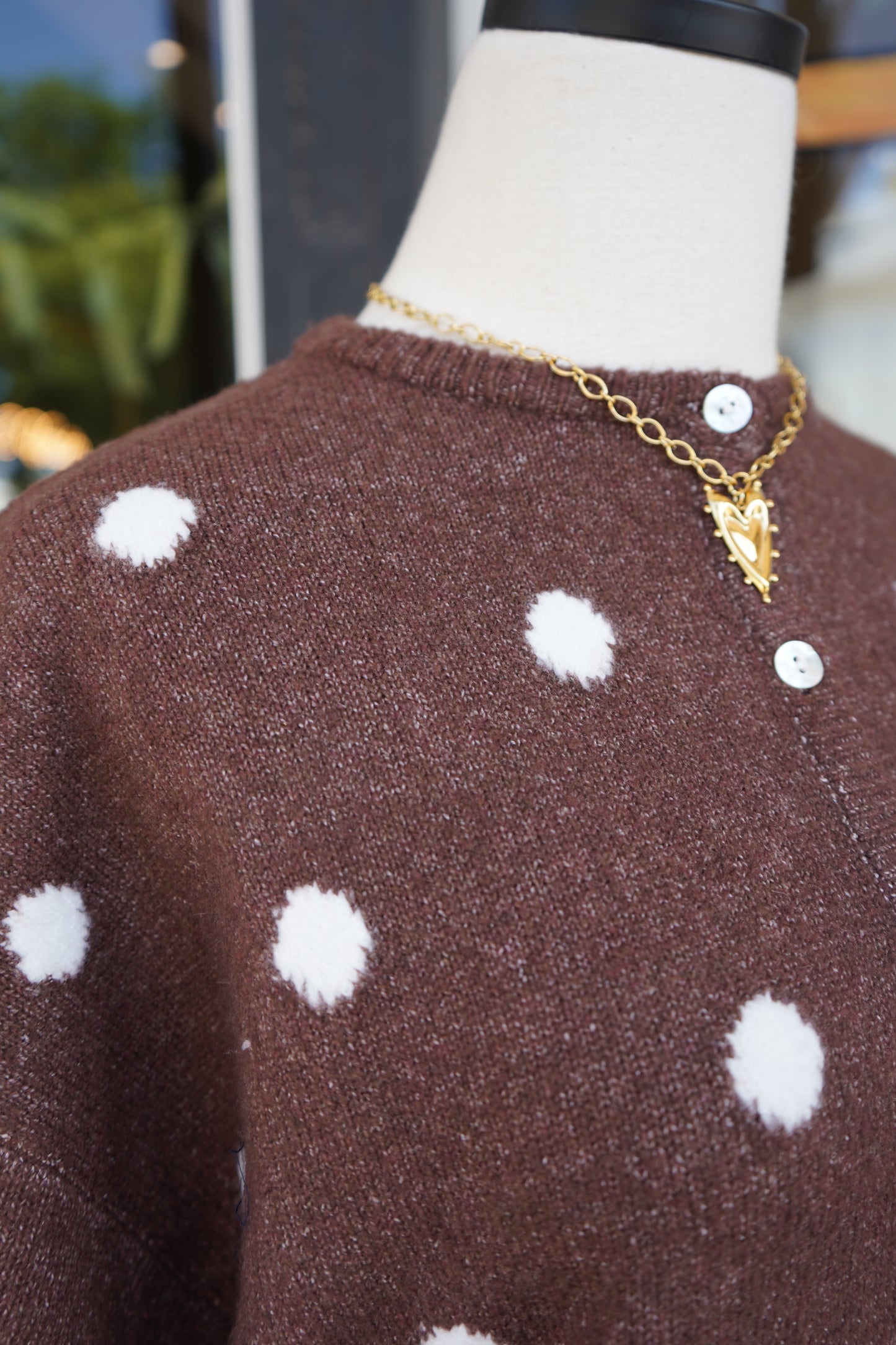Lolly Polka Dot Short Sleeve Cardigan