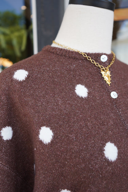 Lolly Polka Dot Short Sleeve Cardigan