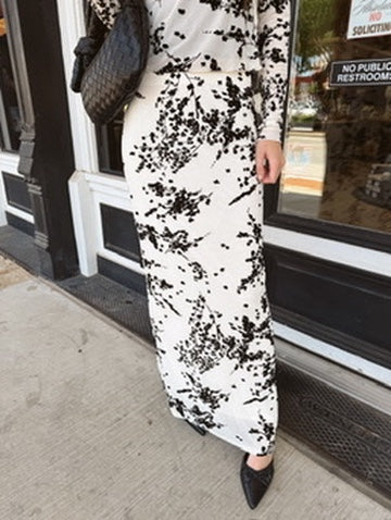 Mia Velvet Mesh Maxi Skirt