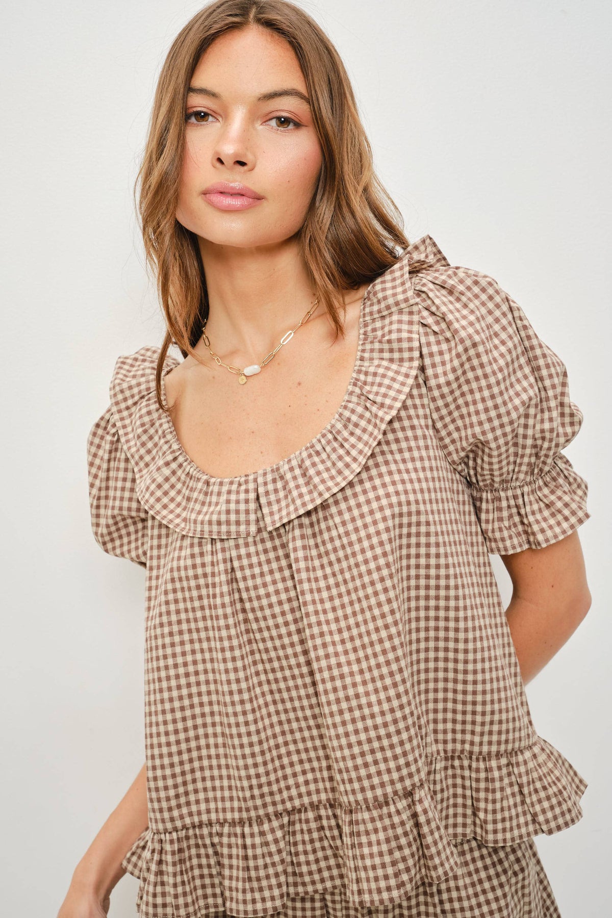 Kora Gingham Top