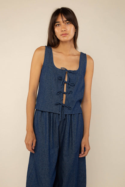 Jeannie Denim Tank