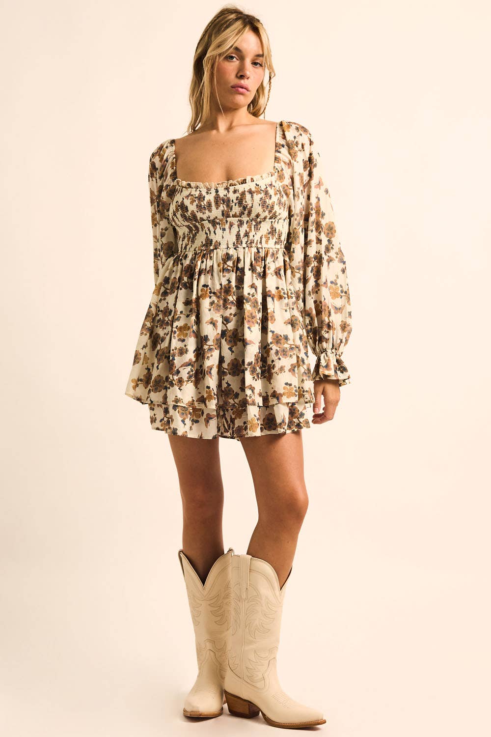 Fiona Floral Tiered Romper