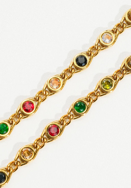 Alba Colored Necklace or Bracelet | Waterproof Jewelry