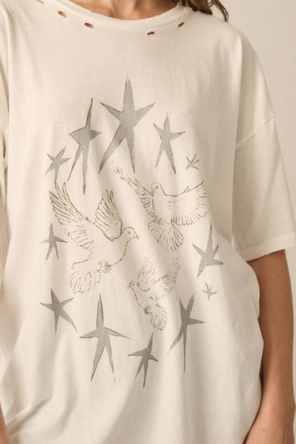 Stars And Doves Graphic Tee