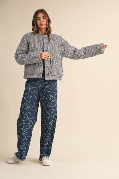 Lola Gingham Quilt Jacket