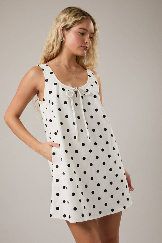 Faye Polka Dot Mini Dress