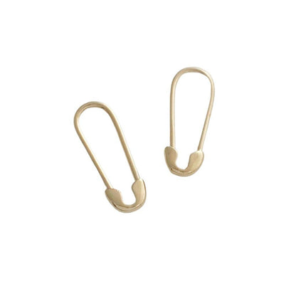 Ainsley Mini Safety Pin Hoops