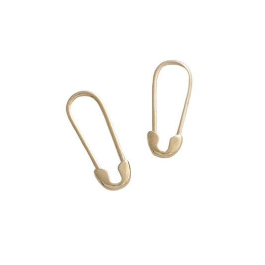 Ainsley Mini Safety Pin Hoops