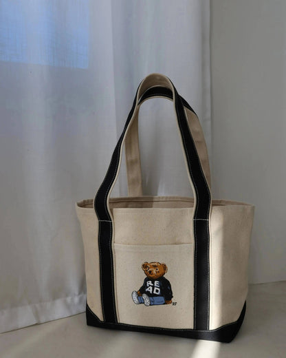 Rebel Bear READ Tote Bag