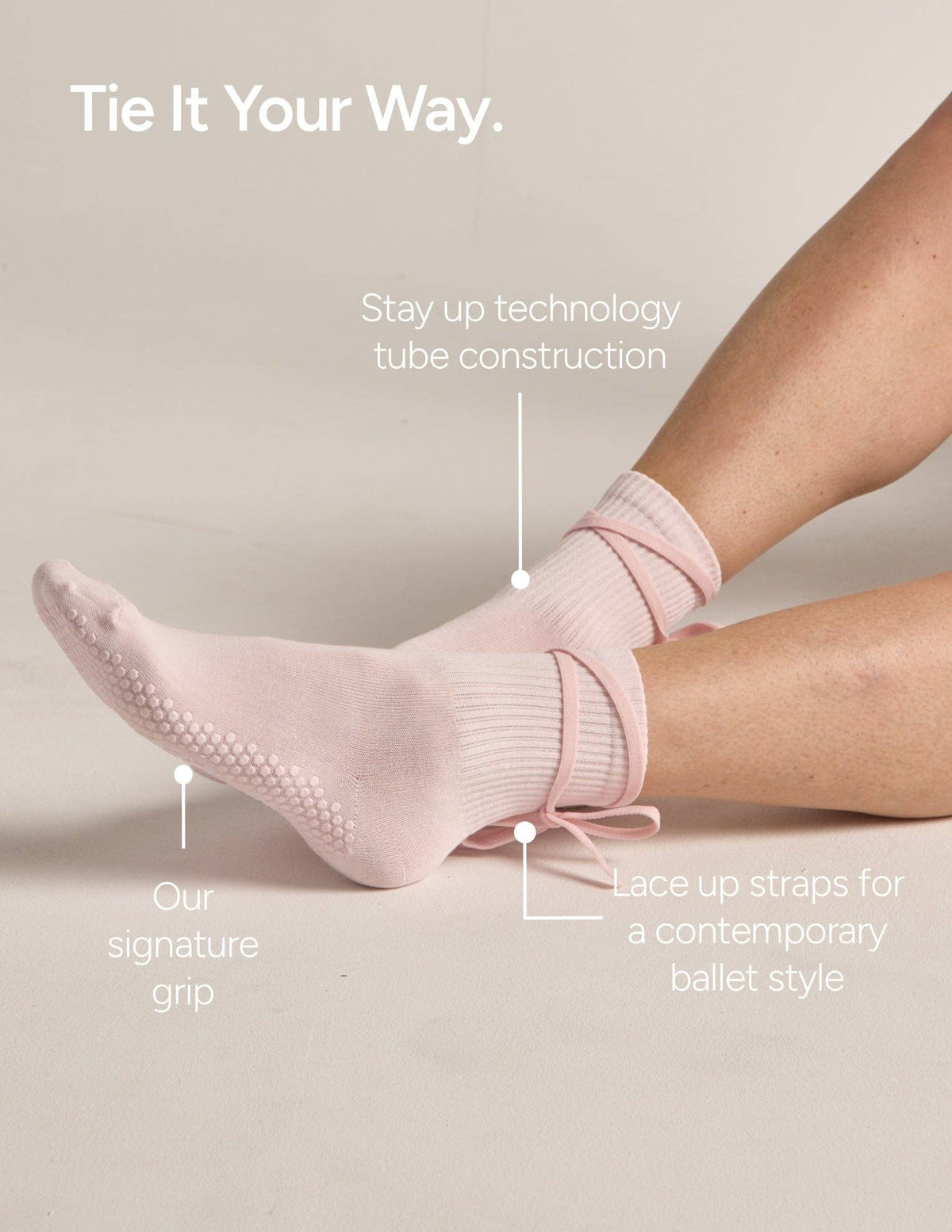 The Nina Grip Sock | LUCKY HONEY