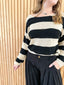 Lia Striped Ribbed-Knit Sweater