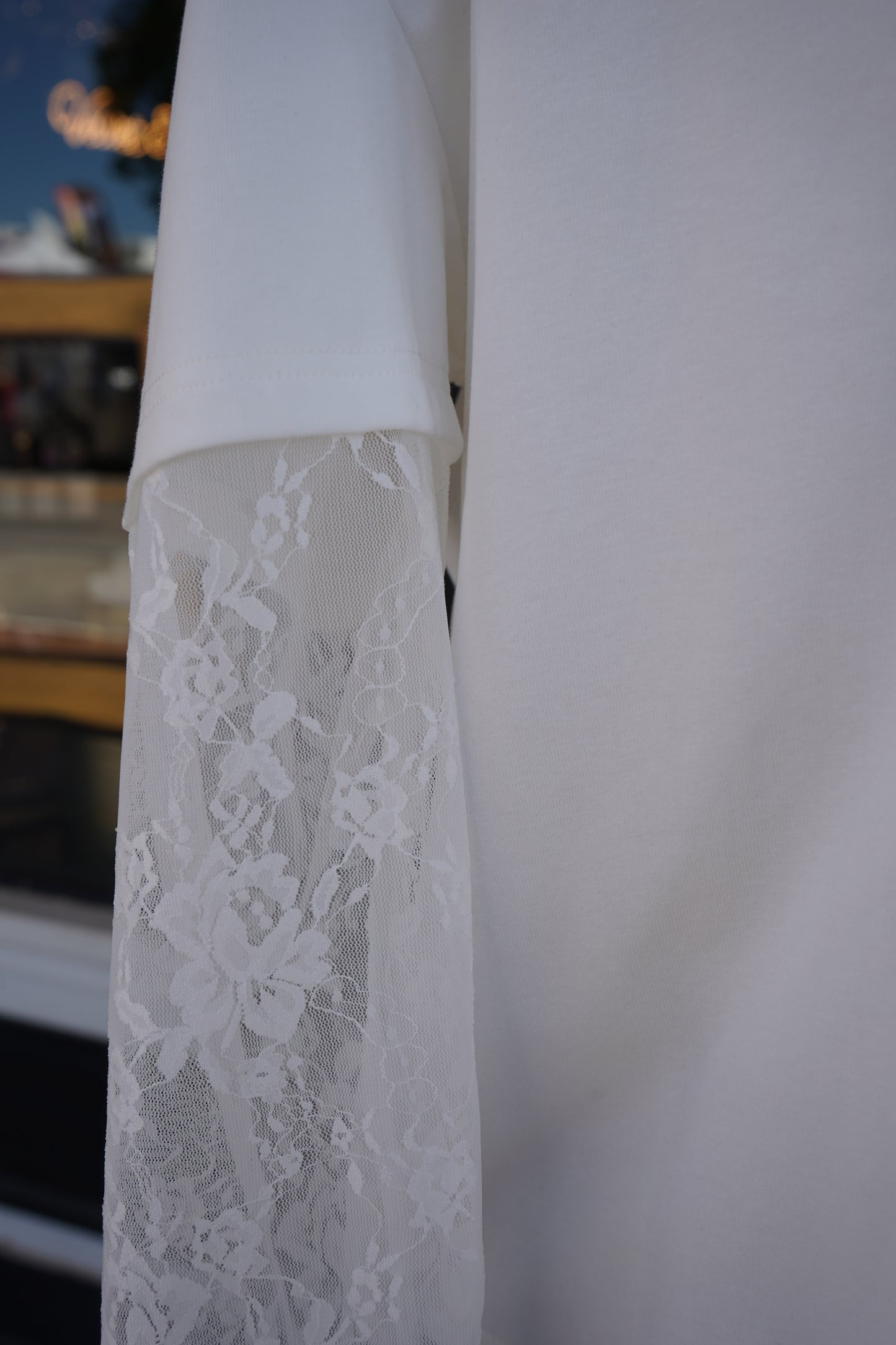 Rachel Lace Contrast Long Sleeve