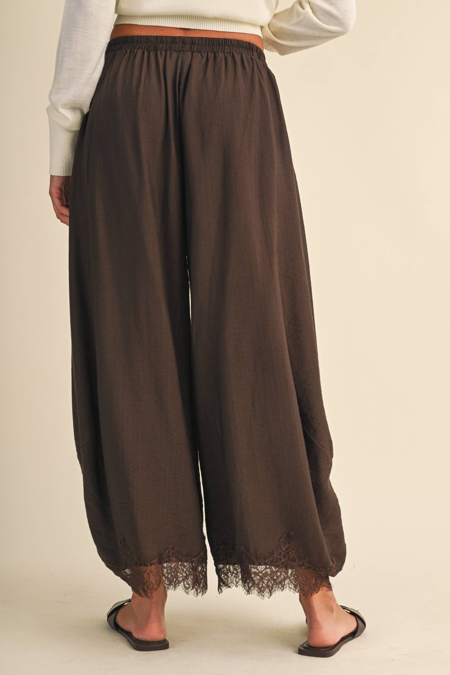 Latte Lace Barrel Pants