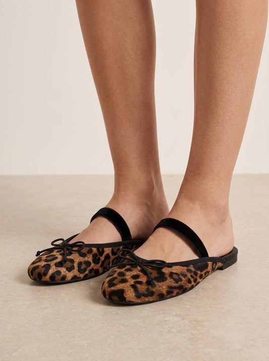 Priscilla Leopard Ballet Flats