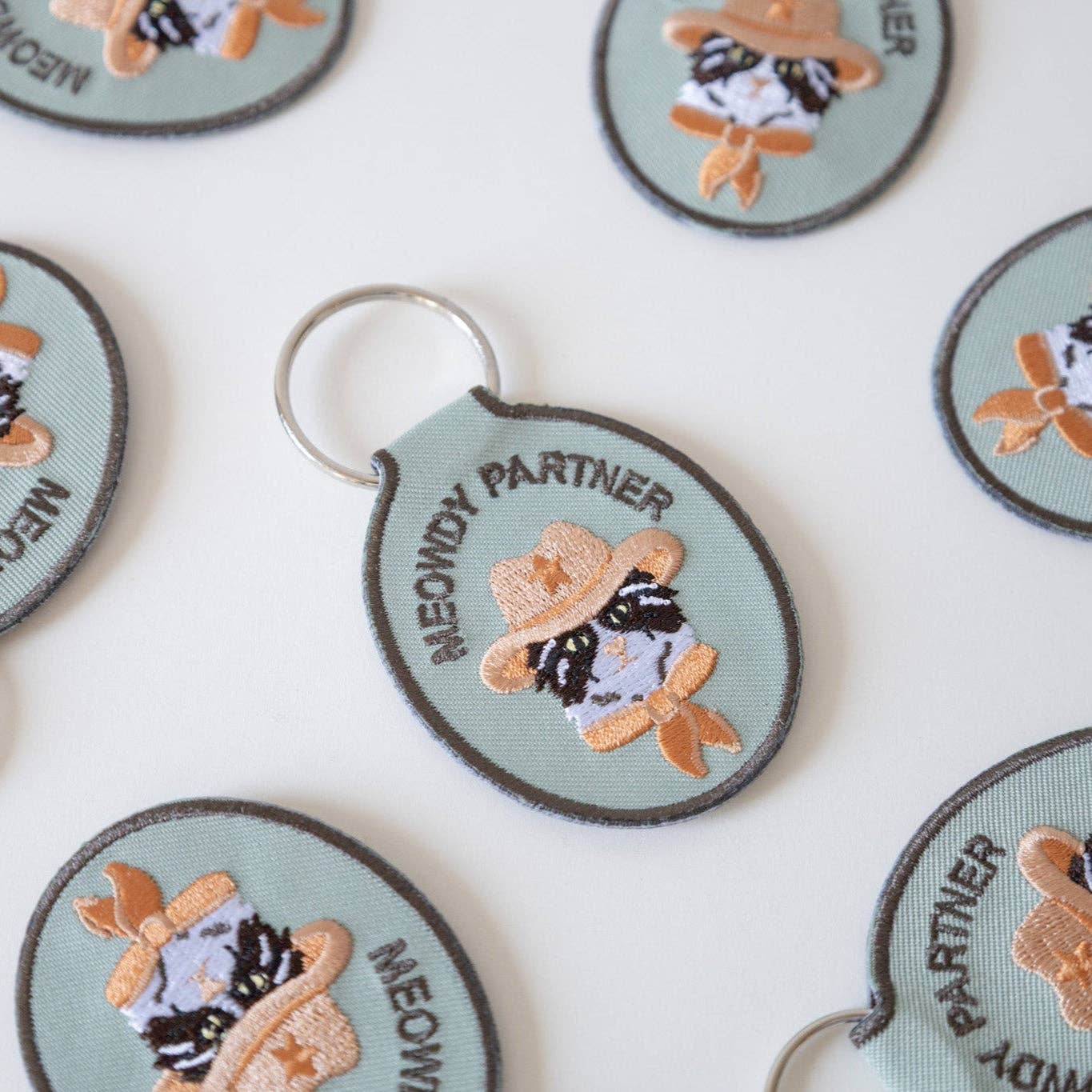 Embroidered Patch Keychain