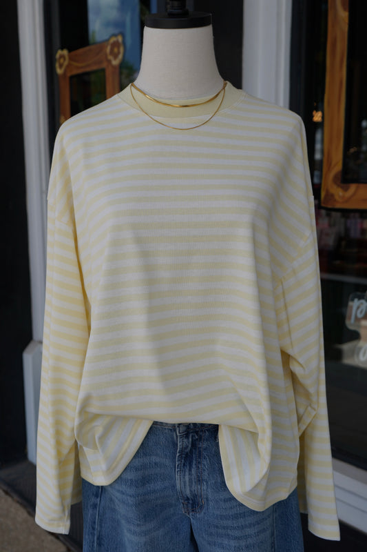 Greta Oversized Stripe Long Sleeve Top